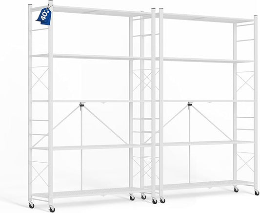 ALANNG 40" W Foldable 5-Tier Storage Shelves by ALANNG