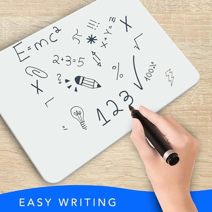 Small White Board, 9 x 12 Double Sided Dry Erase Lapboard - Image 5
