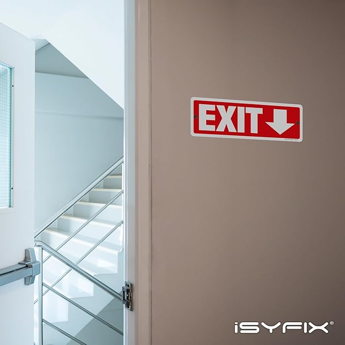 iSYFIX Exit Signs 2 Pack 12x4 Inch - Image 4