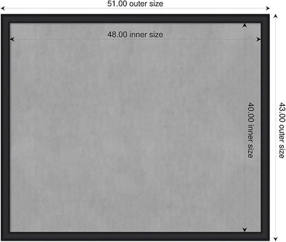Amanti Art Black Framed Magnetic Board 43x51 Oversize Vision Board - Image 2