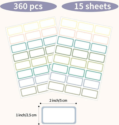 STARLIBOO Removable Labels, Removable Colored Labels Stickers, Self-Adhesive - Image 3