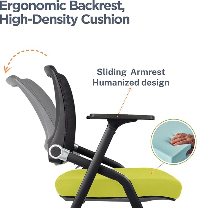 SLKJChr 10 Pack Foldable Office Chairs - Image 4