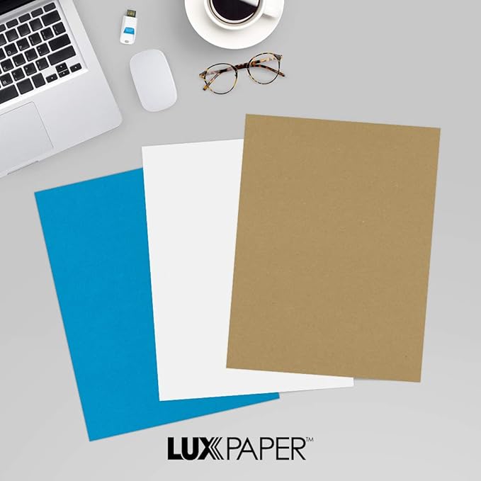 LUXPaper 8.5" x 11" Paper | Letter Size | Grocery Bag Brown | 70lb. Text | 50 - Image 9