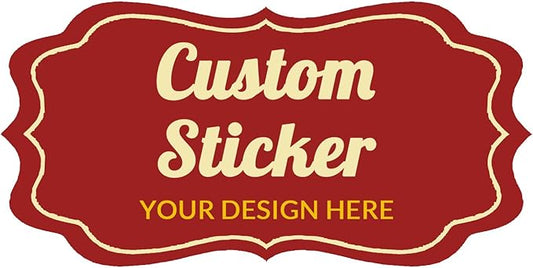 100-500 Pcs Custom Stickers Personalized Labels by Bemumley