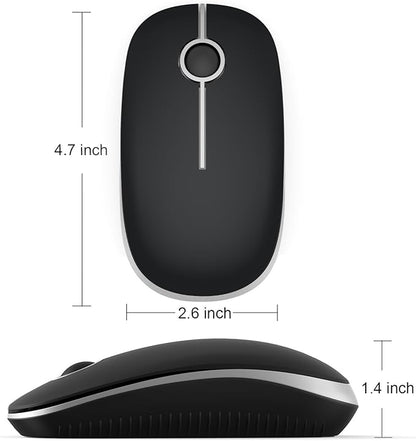 VssoPlor Wireless Mouse, 2.4G Slim Portable Computer Laptop Mouse - Image 5