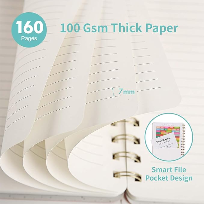 Spiral Notebook-5.75" x 8.125" College Ruled Journal - Image 4