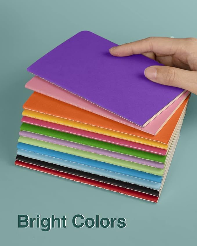 Lzerking Mini Notebooks Bulk 36 Pack Small Pocket Journal Notepads Blue Cover - Image 7