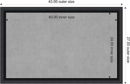 Amanti Art Black Framed Magnetic Board 27x43 Large Vision Board - Image 3