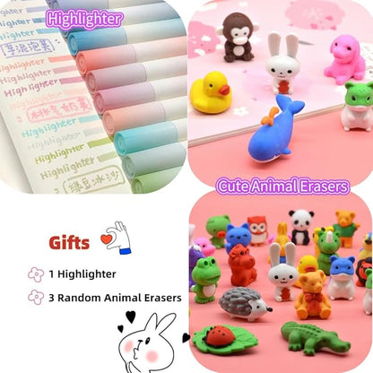 Large Capacity Kawaii Purple Pencil Case - Image 6