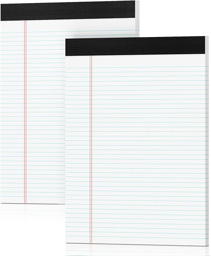 Legal Pads 8.5 x 11 White Note Pads 2 Pack by notepads
