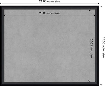 Amanti Art Black Framed Magnetic Board 17x21 Small Vision Board - Image 4