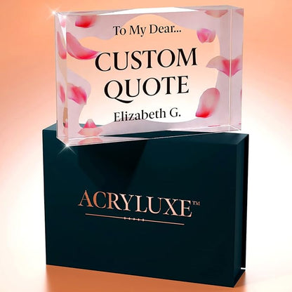 Personalized Gifts, Custom Quote Block Letter Board, Crystal-Clear Acrylic - Image 7