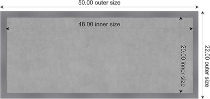 Amanti Art Grey Framed Magnetic Board 22x50 Oversize Vision Board - Image 4