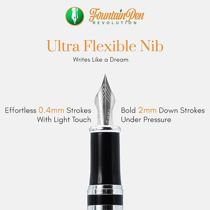 FPR Ambassador Ultra Flex Nib Fountain Pen Set, Journaling & Gifting - Image 5