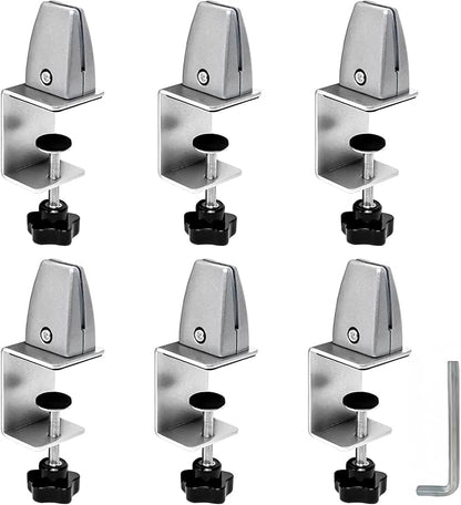 6-Pack Desk Shield Clamp for 2 to 20mm Thick Panel, Adjustable Desk Divider by Unknown
