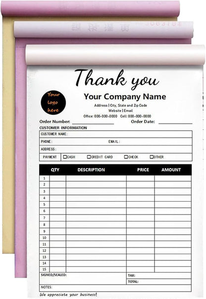 Custom Invoice Book in 3-Part /2-Part Receipt Book - Image 8