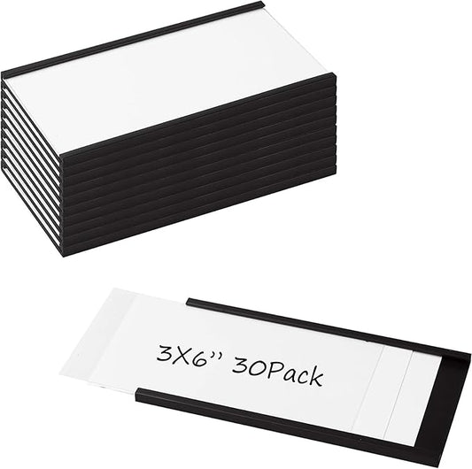 Realth C Channel Magnetic Label Holders 30 Pack 3'' x 6'' by Realth