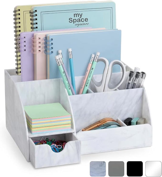 My Space Organizers Marble Desk Organizer by MySpaceOrganizers