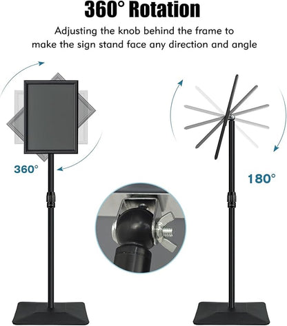 Golemas Adjustable Sign Stand for Display, - Image 3