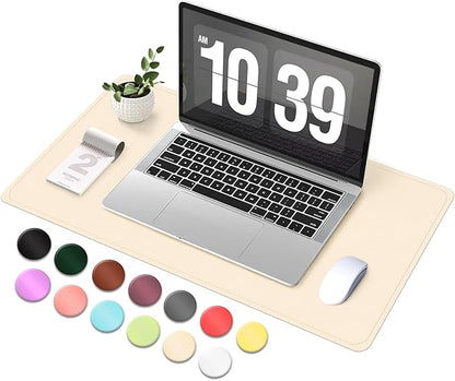 Desk Pad Protector, Leather & Suede Desk Mat, Non-Slip Desk Pad Mat, Large by BLESWIN