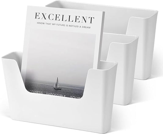 YOHOM No Drilling File Holder Wall Mails Magazines Organizer Adhesive Door Mount by Yohom