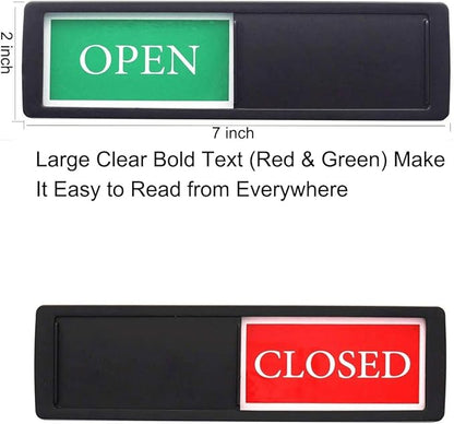 Open Closed Sign for Business Door, Open Signs privacy Slide Door Sign - Image 5