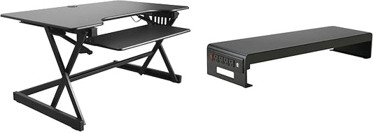 Rocelco 40" Height Adjustable Standing Desk Converter by Rocelco