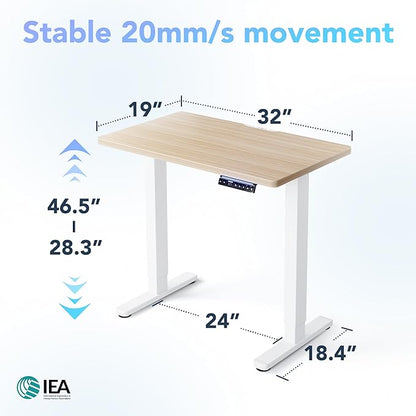 HUANUO One-Piece AI-Powered Electric Standing Desk, Smart APP, Work - Image 2