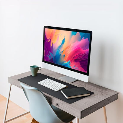 Vine Creations Leather Desk Mat Large 44" x 22", Desk Protector Mat, PU Leather - Image 4
