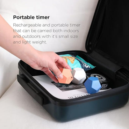 mooas Dodecagon Time Ball Rechargeable Mini Timer, 11 Preset Times, Desk & - Image 7