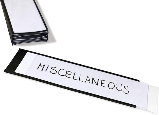 SmartSign Magnetic 'C' Channel Label Holders | 2.5" x 8" Pack of 10 by SmartSign