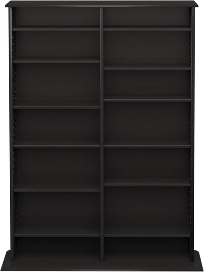 Prepac 2 Column Display Cabinet Media Storage, Double Width Wall - Image 5