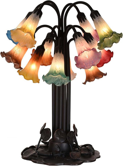 Bieye LS08S Lily Flower Blown Glass Lampshade - Image 5