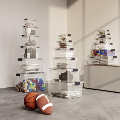 Superio Storage Bins with Lids, Stackable Totes, BPA Free, Odor Free, Organizer - Image 8