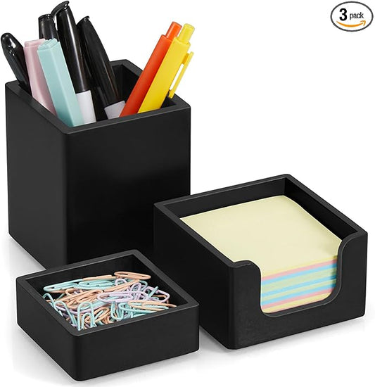 CMLKLZD Black Desk Organizer Set of 3 by Unknown