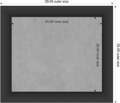 Amanti Art Black Framed Magnetic Board 25x29 Medium Vision Board - Image 2