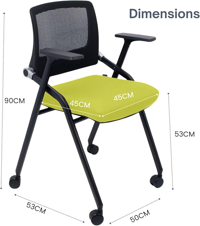 SLKJChr 10 Pack Foldable Office Chairs - Image 3
