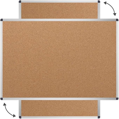 VIZ-PRO Cork Notice Board, 18 X 12 Inches, Cork Bulletin Board - Image 3