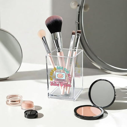 Vgrti My Brain Has Too Many Tabs Open Acrylic Cosmetic Pencil Pen Holder Cup - Image 3