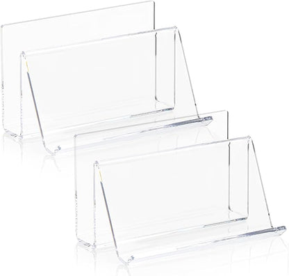 2 Pack 3x5 Index Card Display Holder Acrylic Cards Holder Stand Acrylic - Image 2