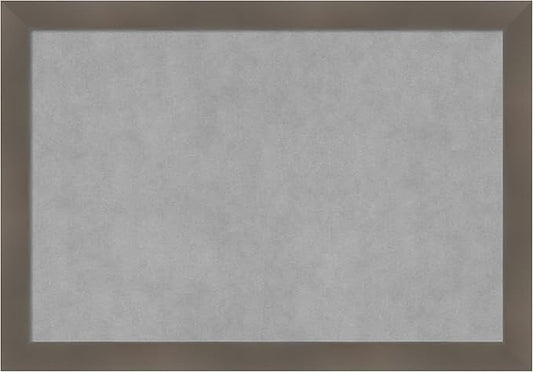 Amanti Art Grey Framed Magnetic Board 18x26 Medium Vision Board by AmantiArt
