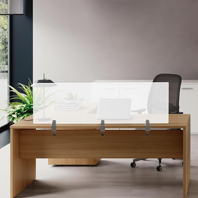 Desk Divider for Students and Desk Privacy Panel, Frosted Acrylic Plexiglass - Image 7