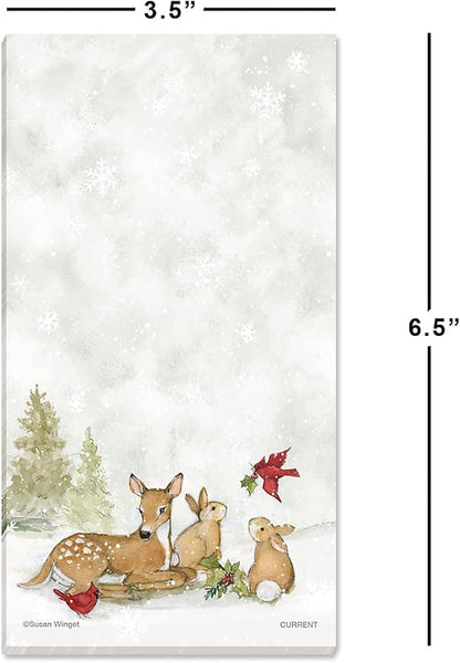 Current Peaceful Forest Holiday Magnetic Notepad Set – Set of 12 Memo Pads - Image 5