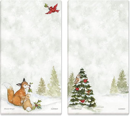 Current Peaceful Forest Holiday Magnetic Notepad Set – Set of 12 Memo Pads - Image 4