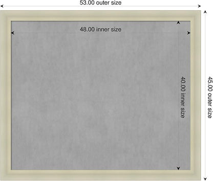 Amanti Art Silver Framed Magnetic Board 45x53 Oversize Vision Board - Image 2