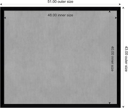 Amanti Art Black Framed Magnetic Board 43x51 Oversize Vision Board - Image 4