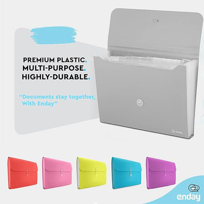 Accordion File Organizer 13 Pocket Expanding File Folder - Image 4