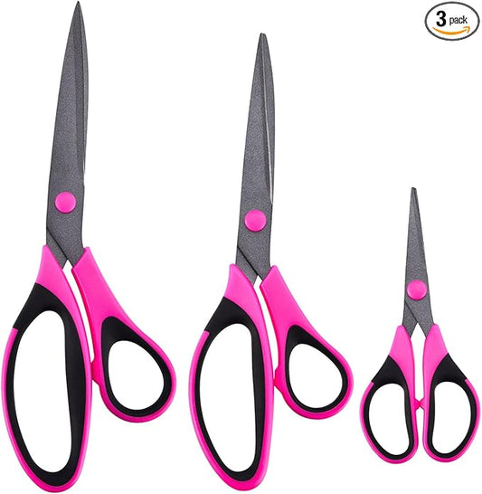 Zicolu Craft Scissors Set, Sharp Scissors All Purpose Heavy Duty, Teflon by Zicolu
