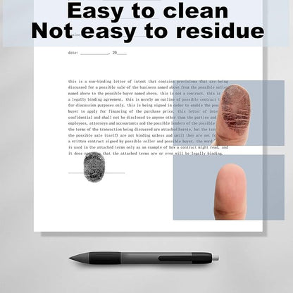 Fingerprint Ink Pad 2 Pack Black Thumbprint Ink Pad - Image 4