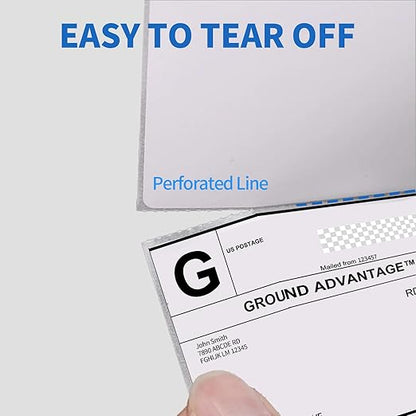 4"×6" Direct Thermal Shipping Label, Fanfold Thermal Label 2000 Packs Permanent - Image 4